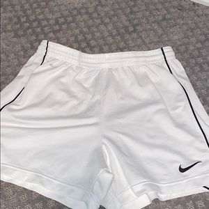 White Nike Athletic shorts